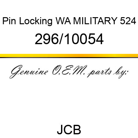 Pin, Locking WA, MILITARY 524 296/10054