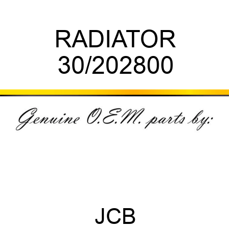 RADIATOR 30/202800
