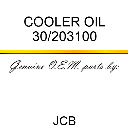 COOLER OIL 30/203100