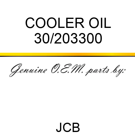 COOLER OIL 30/203300