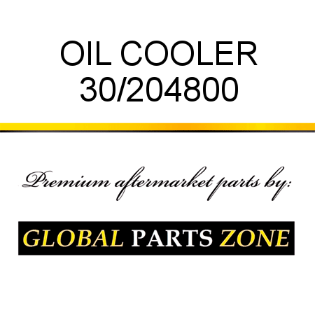 OIL COOLER 30/204800