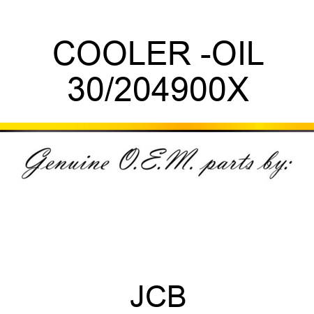 COOLER -OIL 30/204900X