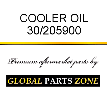 COOLER OIL 30/205900