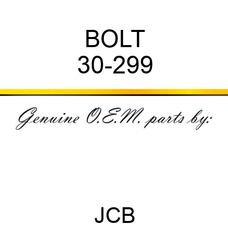 BOLT 30-299