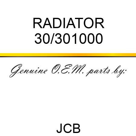 RADIATOR 30/301000