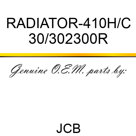 RADIATOR-410H/C 30/302300R