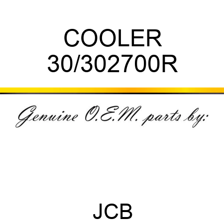 COOLER 30/302700R