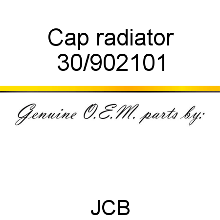 Cap, radiator 30/902101