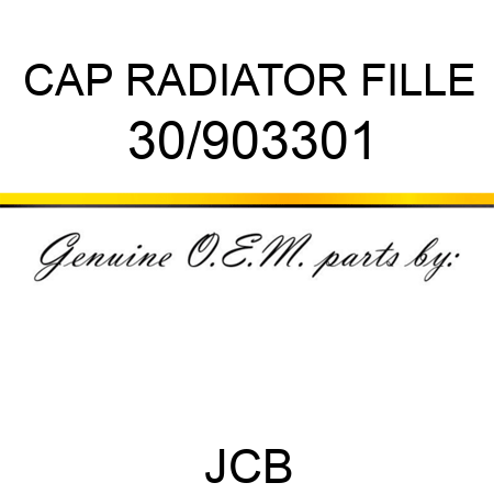 CAP RADIATOR FILLE 30/903301