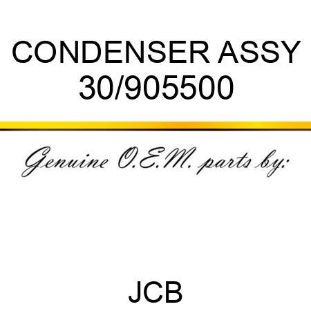 CONDENSER ASSY 30/905500