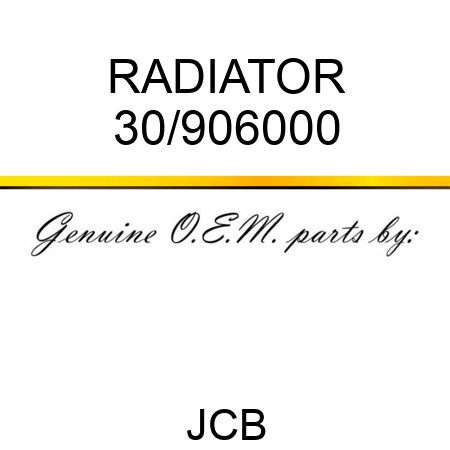 RADIATOR 30/906000