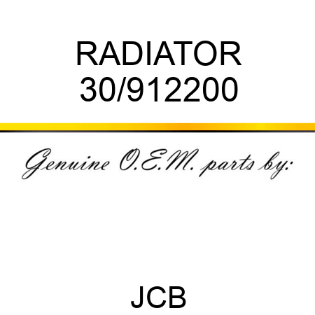 RADIATOR 30/912200