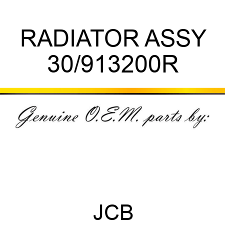 RADIATOR ASSY 30/913200R