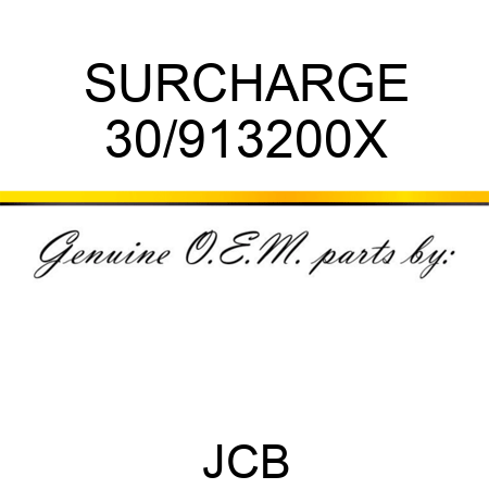 SURCHARGE 30/913200X