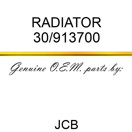 RADIATOR 30/913700