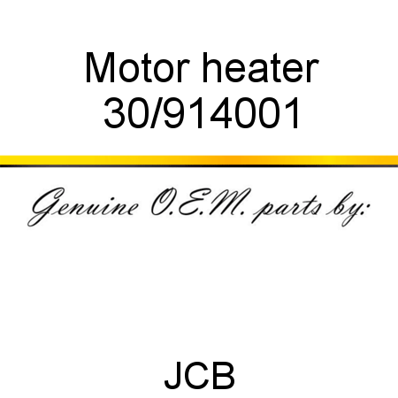Motor, heater 30/914001