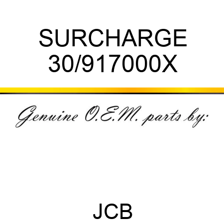SURCHARGE 30/917000X
