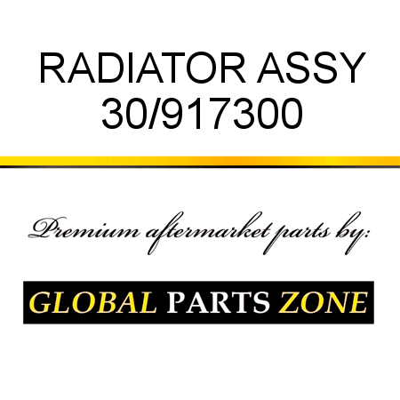 RADIATOR ASSY 30/917300
