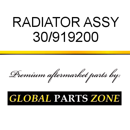 RADIATOR ASSY 30/919200