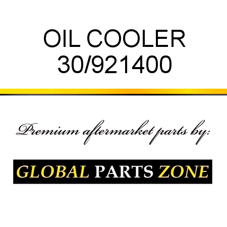 OIL COOLER 30/921400