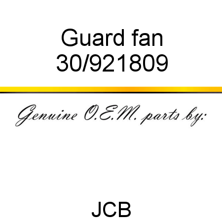 Guard, fan 30/921809