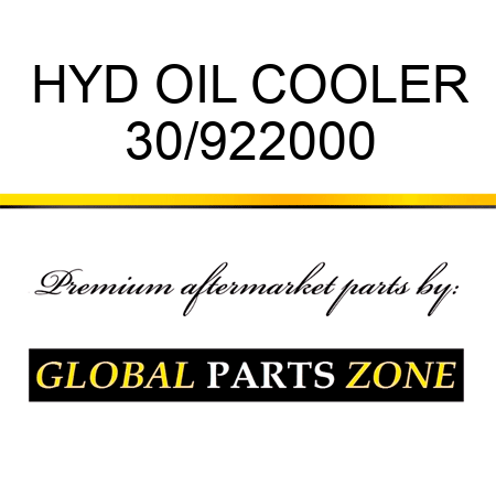 HYD OIL COOLER 30/922000