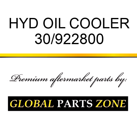 HYD OIL COOLER 30/922800