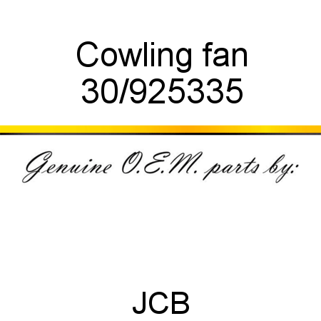 Cowling, fan 30/925335