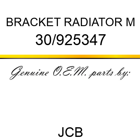 BRACKET RADIATOR M 30/925347