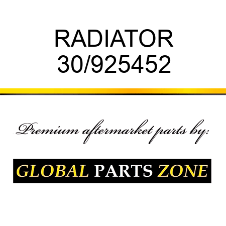 RADIATOR 30/925452