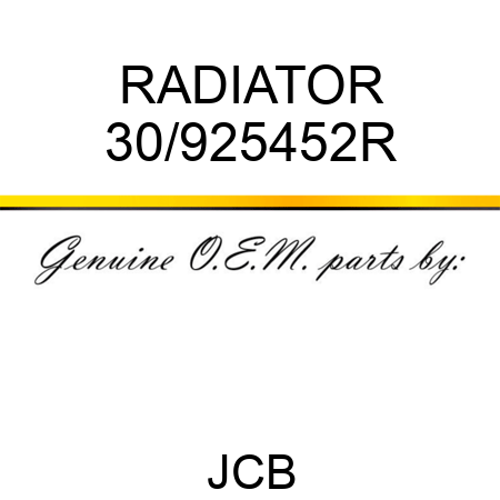 RADIATOR 30/925452R