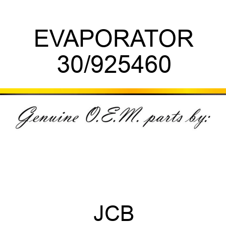 EVAPORATOR 30/925460