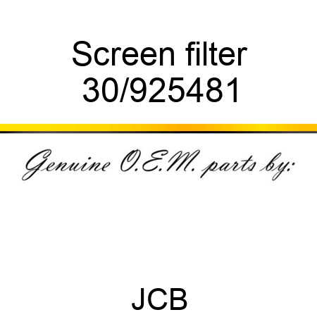 Screen filter 30/925481