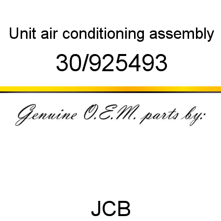 Unit, air conditioning, assembly 30/925493