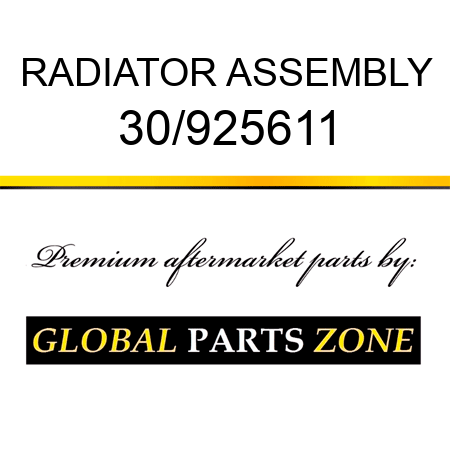 RADIATOR ASSEMBLY 30/925611
