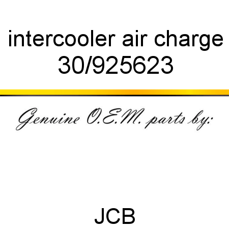intercooler, air charge 30/925623