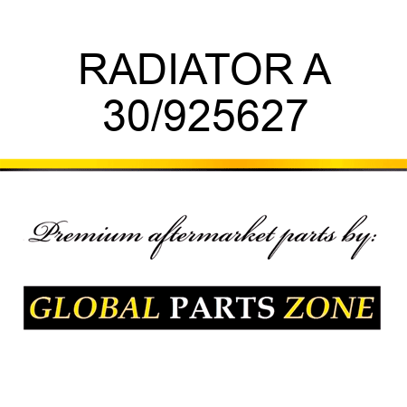 RADIATOR A 30/925627