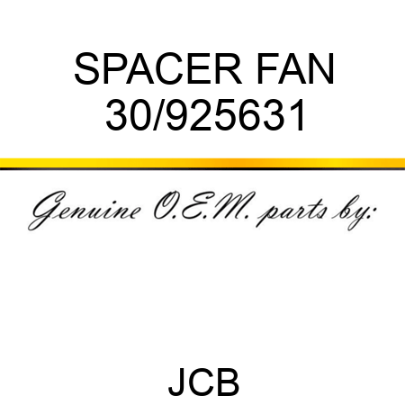 SPACER, FAN 30/925631