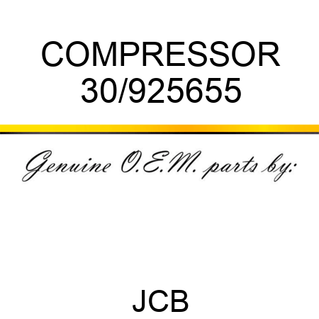 COMPRESSOR 30/925655