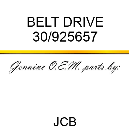 BELT DRIVE 30/925657
