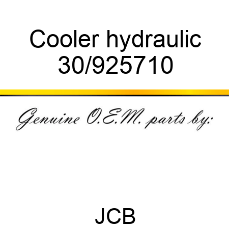 Cooler hydraulic 30/925710