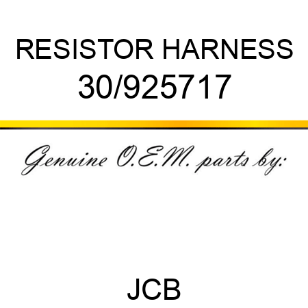 RESISTOR, HARNESS 30/925717