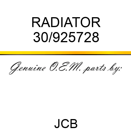 RADIATOR 30/925728