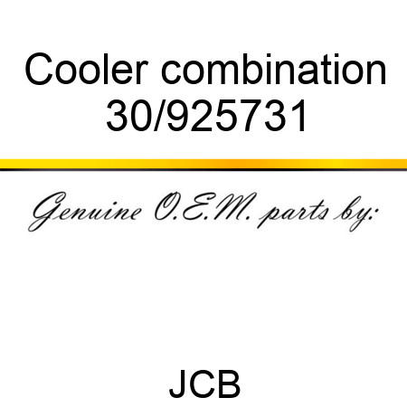 Cooler combination 30/925731