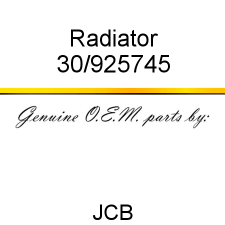 Radiator 30/925745