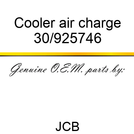 Cooler air charge 30/925746