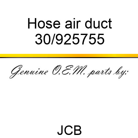 Hose air duct 30/925755