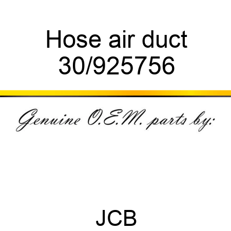 Hose air duct 30/925756