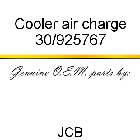 Cooler, air charge 30/925767