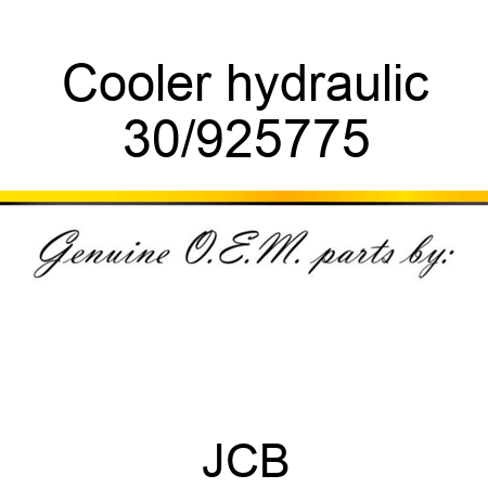 Cooler hydraulic 30/925775